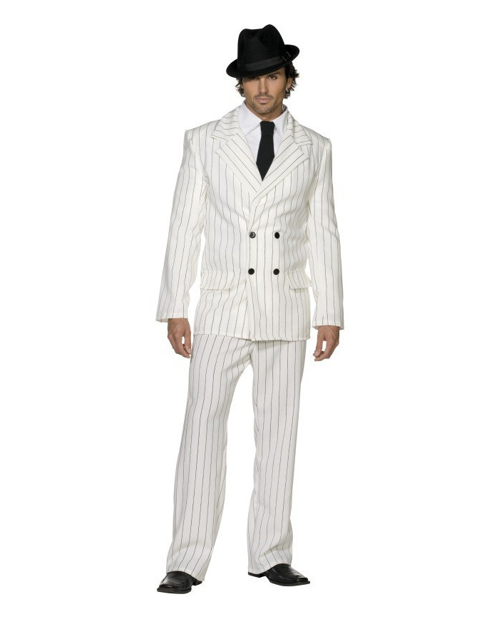 Achat costume deguisement Gangster blanc homme adulte