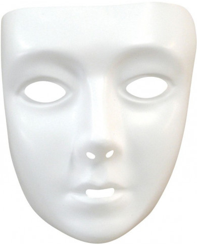 Masque blanc à décorer adulte