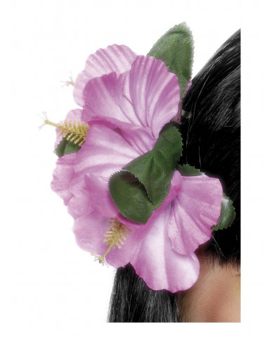 Clip à cheveux fleur hawaienne