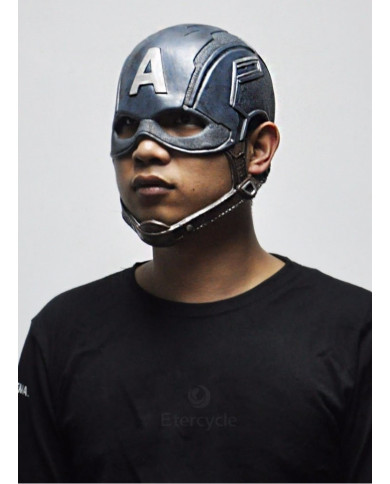 Masque Captain America en latex Luxe