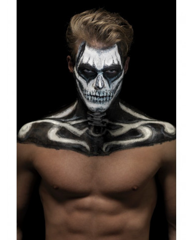 Kit maquillage latex Squelette Pro Halloween