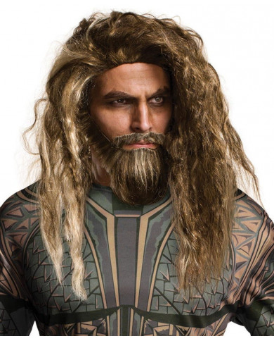 Perruque et barbe Aquaman adulte