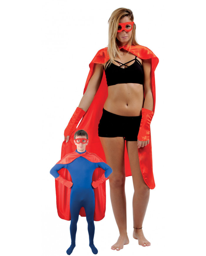Kit super héros rouge adulte : Deguise-toi, achat de Accessoires