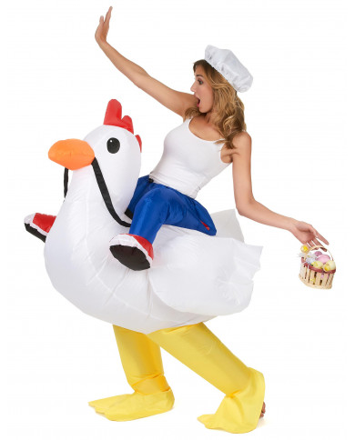 Costume de poulet gonflable...