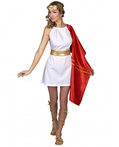 Costume romaine blanc, or...
