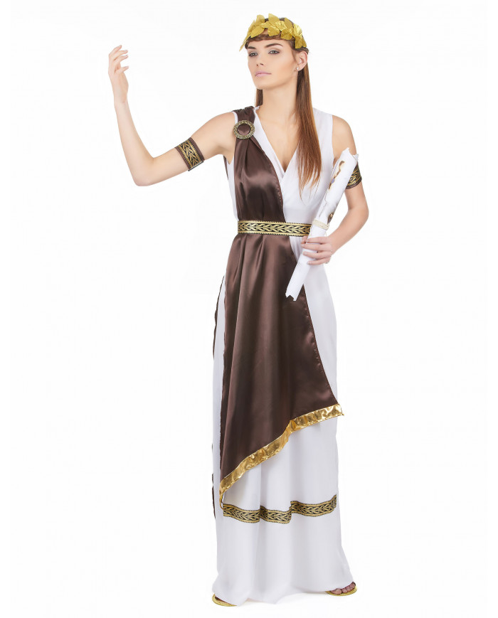 Mesdames velours déesse romaine Toga grec ancien costume robe fantaisie tenue 14-18 