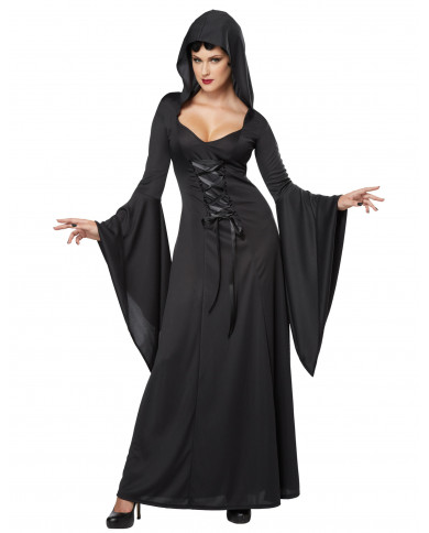 Costume de sorcière noire à...