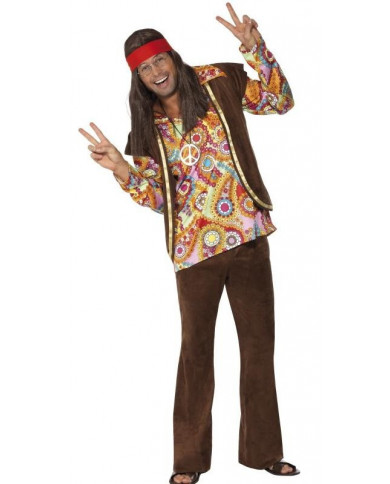 Déguisement hippie homme Luxe