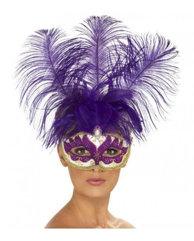 Masque Venise violet avec...